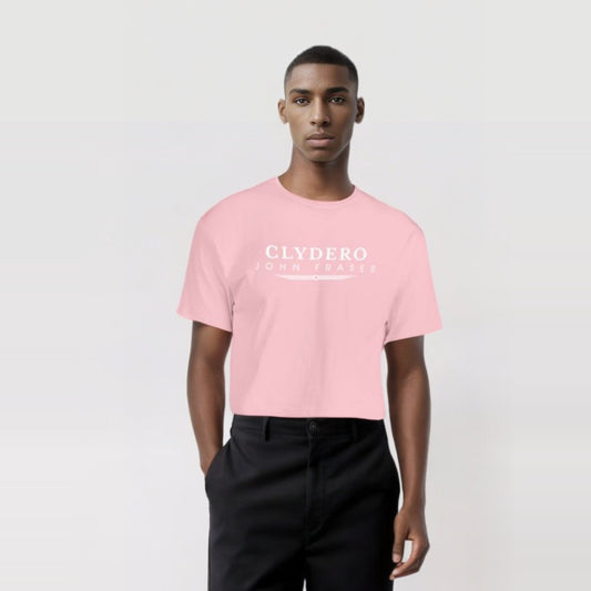 Clydero Men's John Fraser Pink Cotton T-shirt